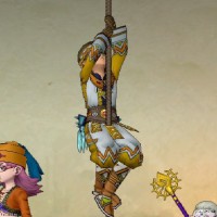 画像：井戸を上る人[撮影場所：井戸の中]