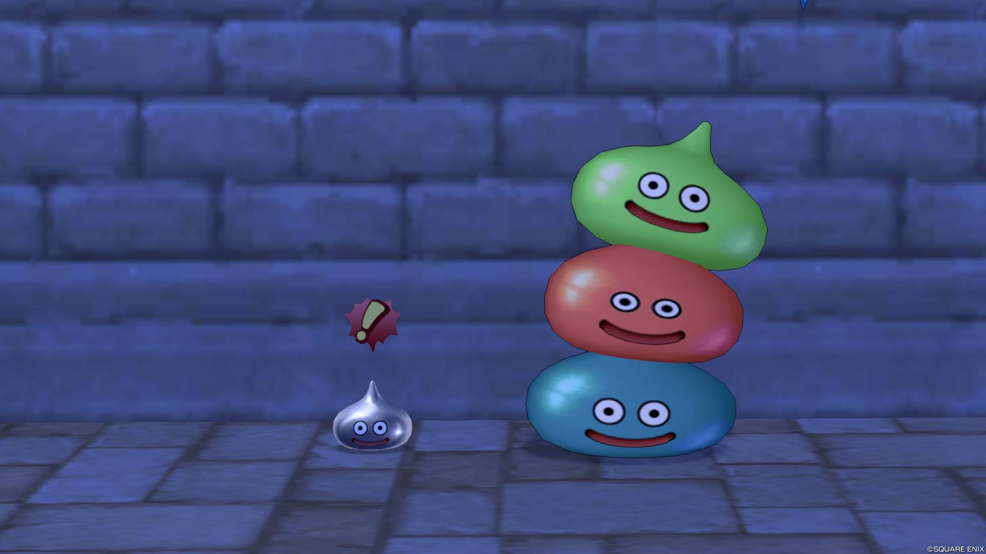 隠れメタルスライム像庭としぐさ・ネタ「スラタワー」 隠れメタルスライム像庭としぐさ・ネタ「スラタワー」