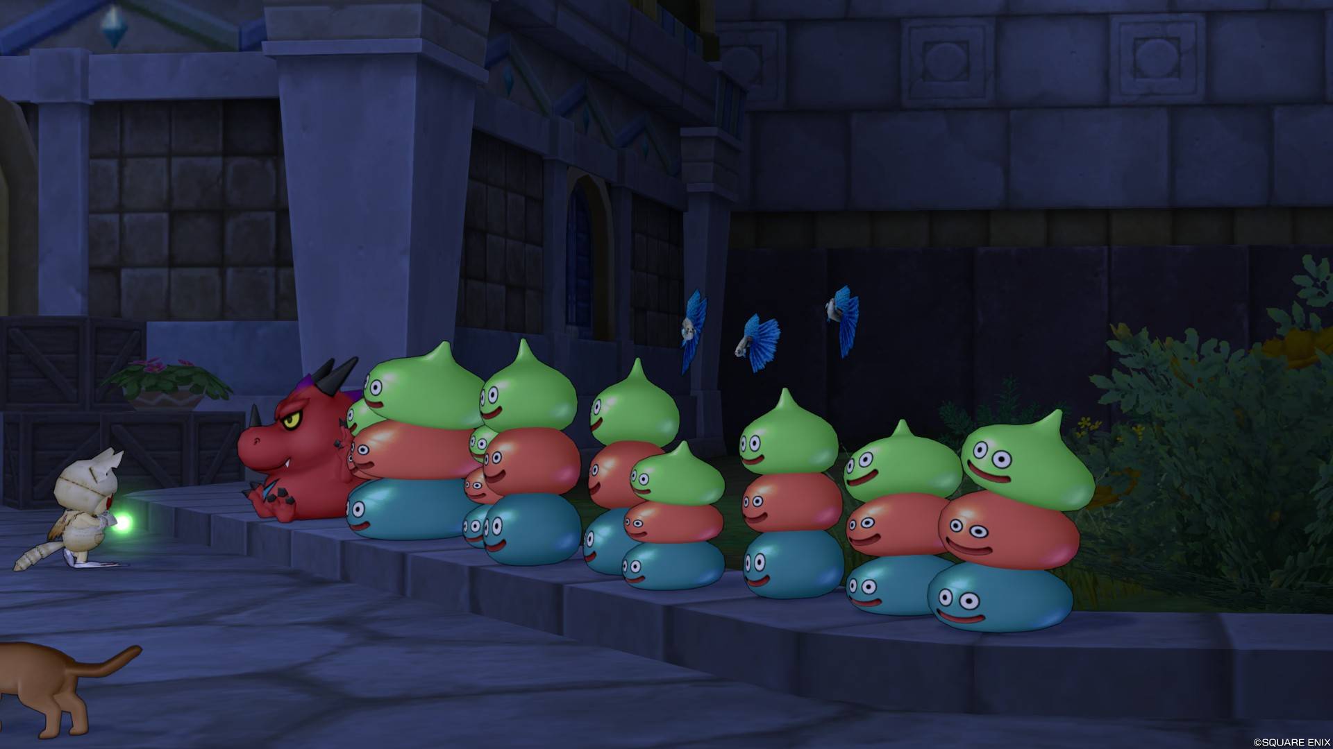 スライムタワーの列 スライムタワーの列