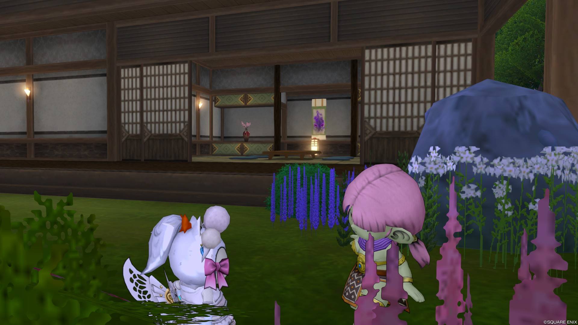 武家屋敷と掛け軸