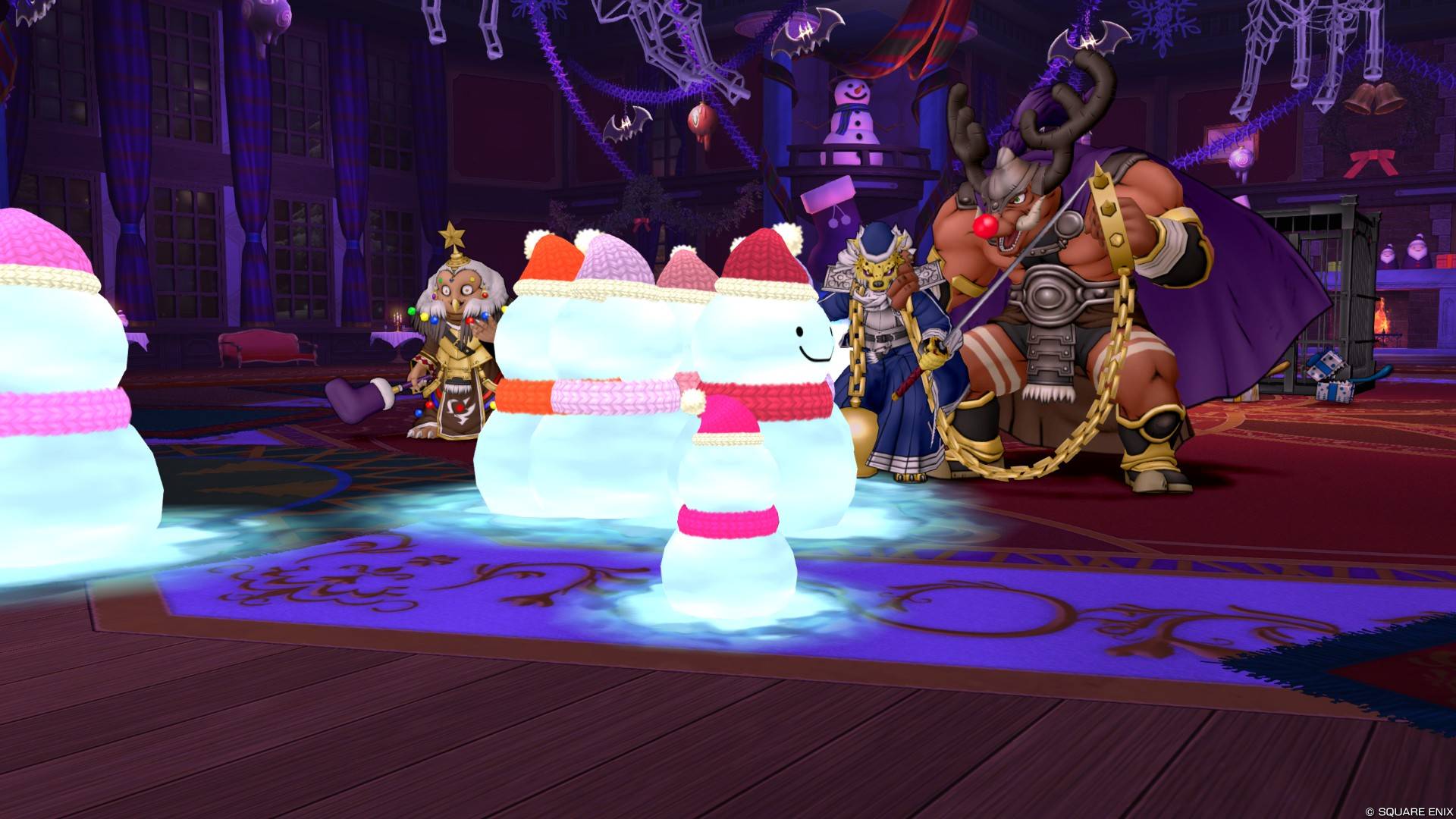 帝国の闇サンタたちに雪だるまにされてしまった冒険者たち