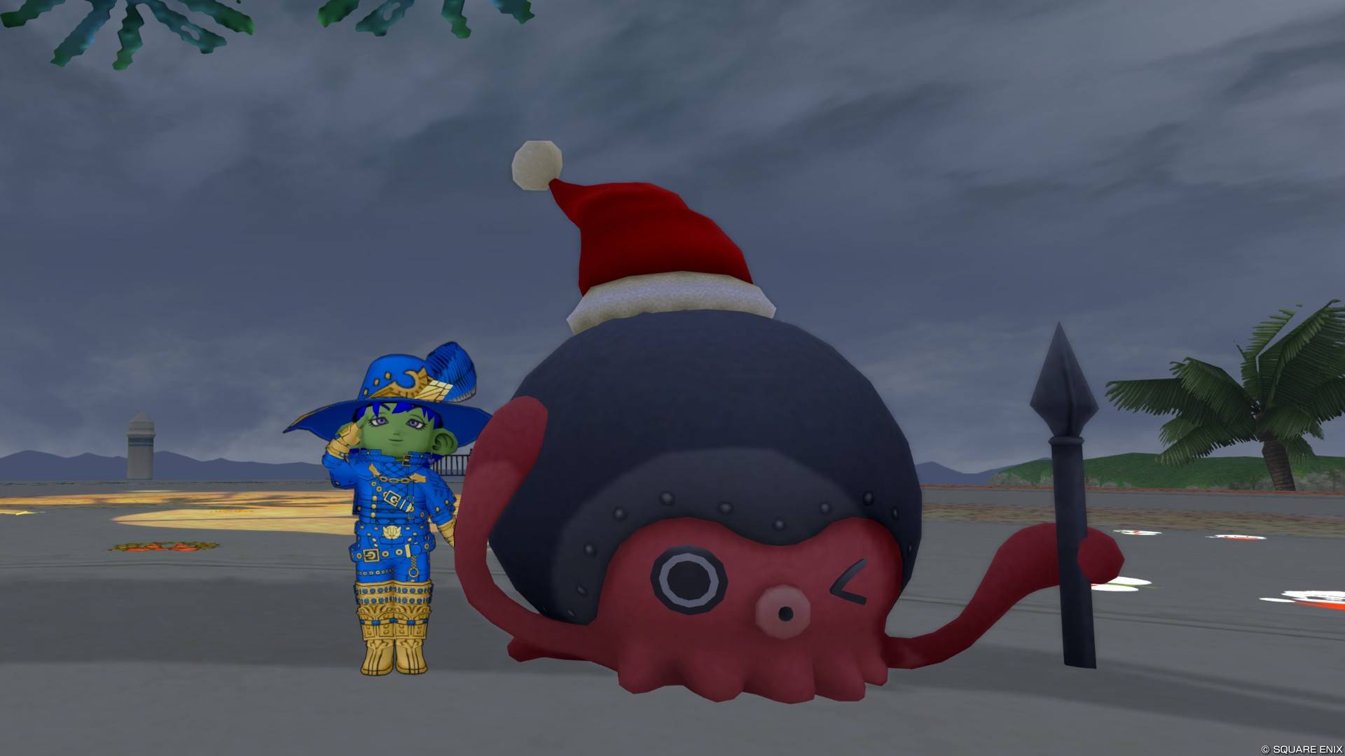 クリスマスの装いのジュレット