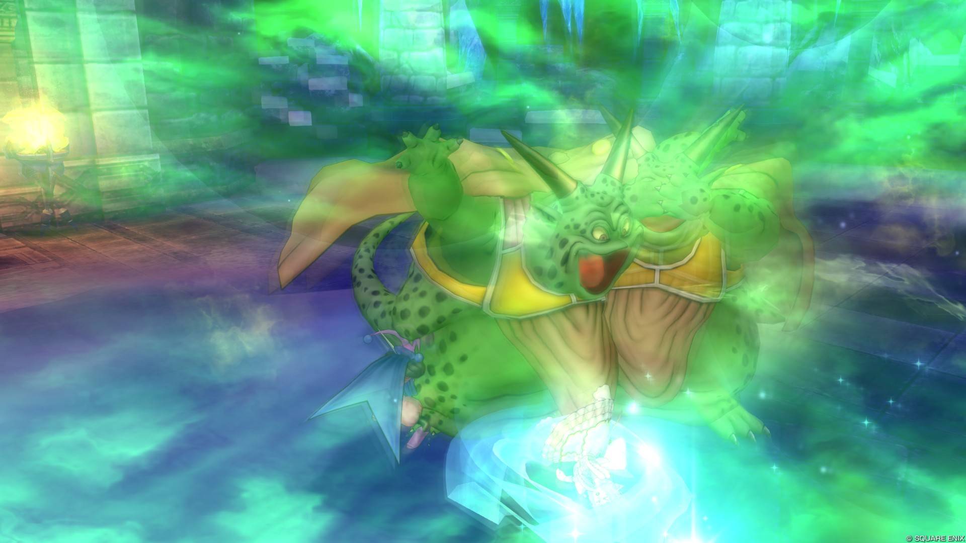 叫ぶムドーに目を覆うムドー