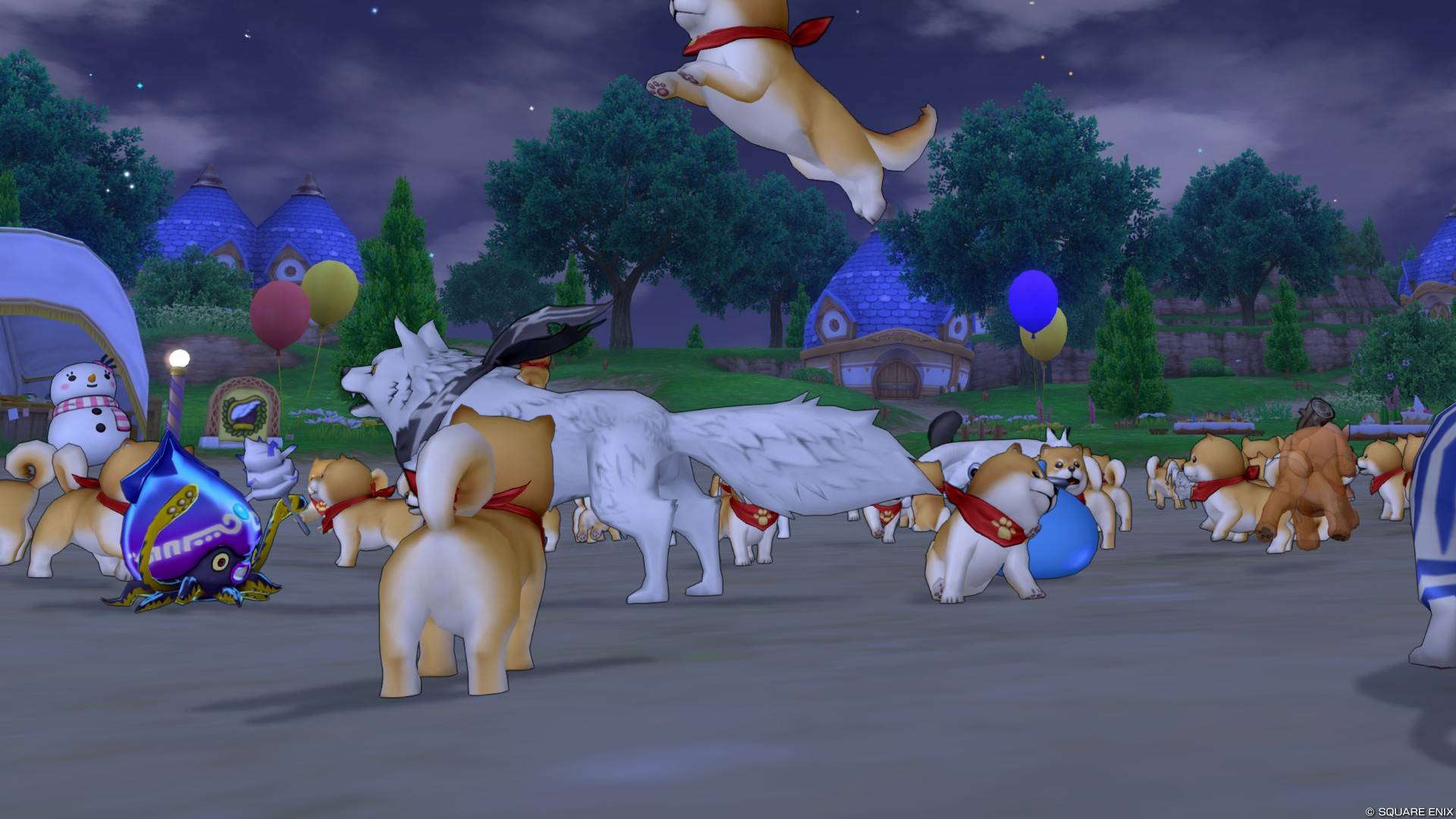 へんげの杖でドッグラン！