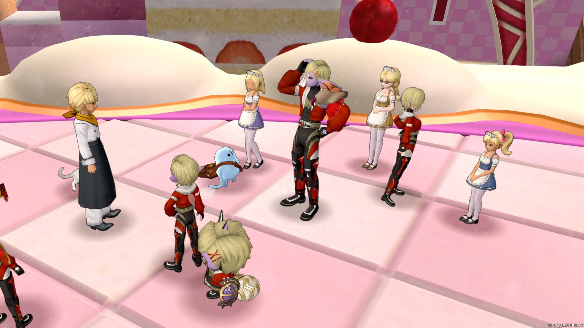 ホワイトデーイベントのスタッフたち