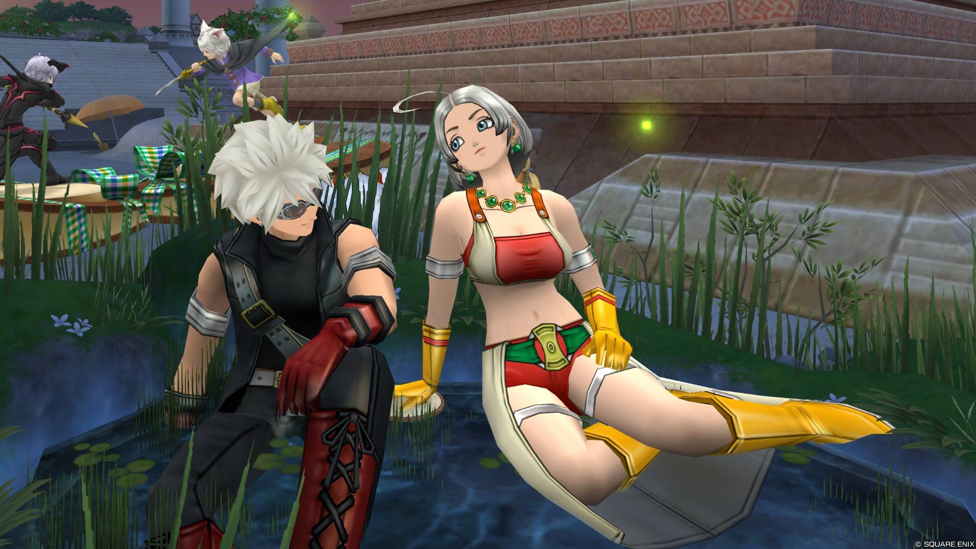 ラウルとリィンの像