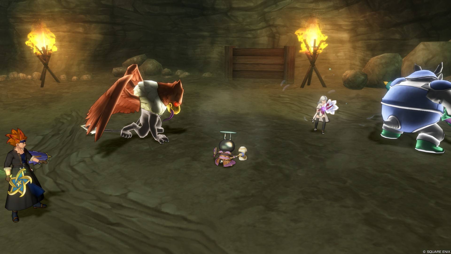 赤眼のライノスブルに力を託し、息絶える赤眼のサイレス