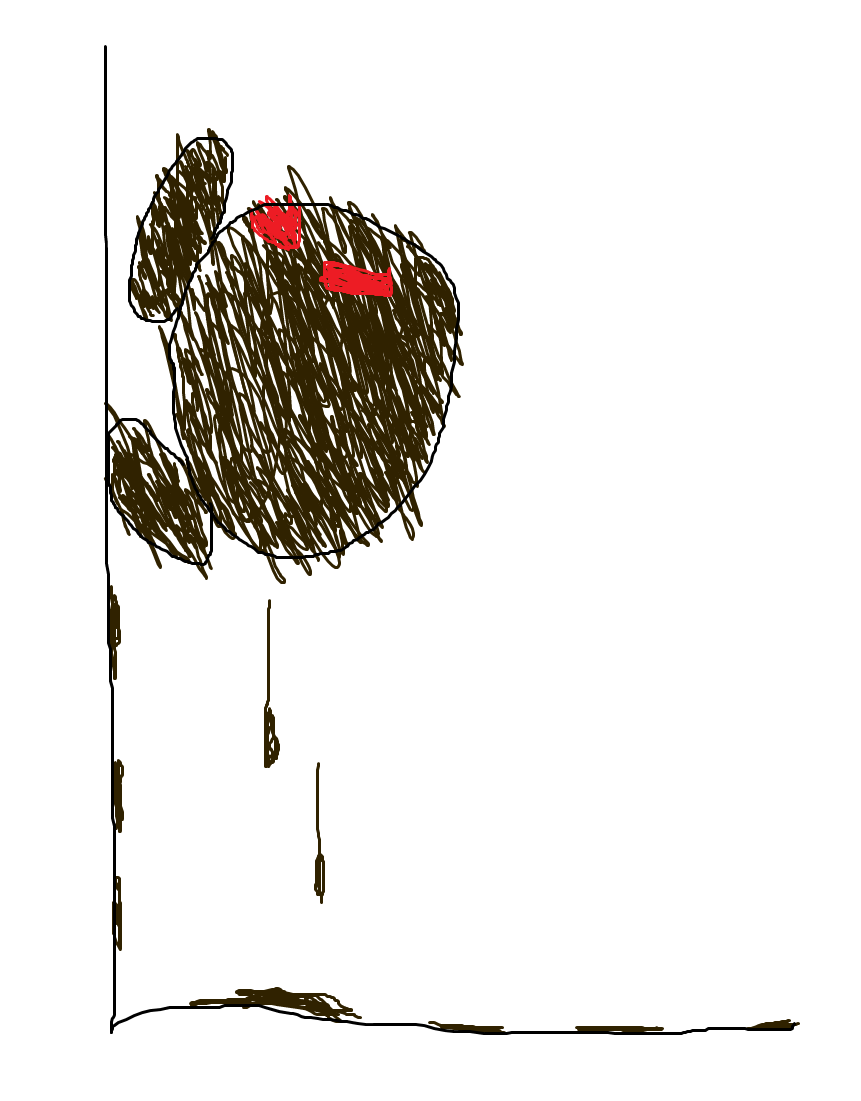 ぺた 粘液にまみれたふにゃが粘液を垂らしながら壁をはい回る画像