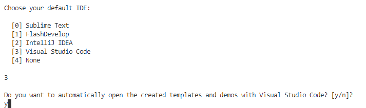 haxelib run flixel-tools setup